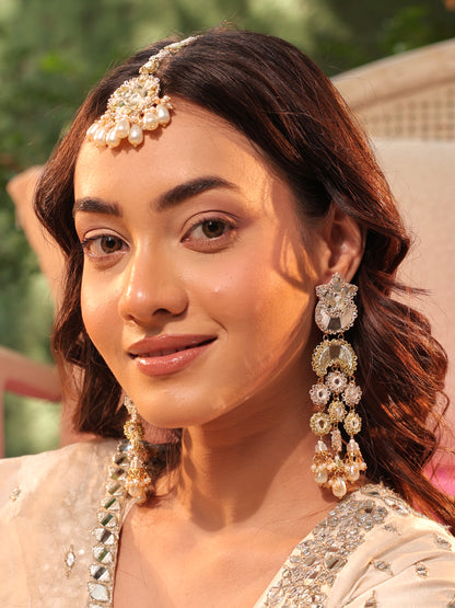 Gul Sitara Gold Earrings