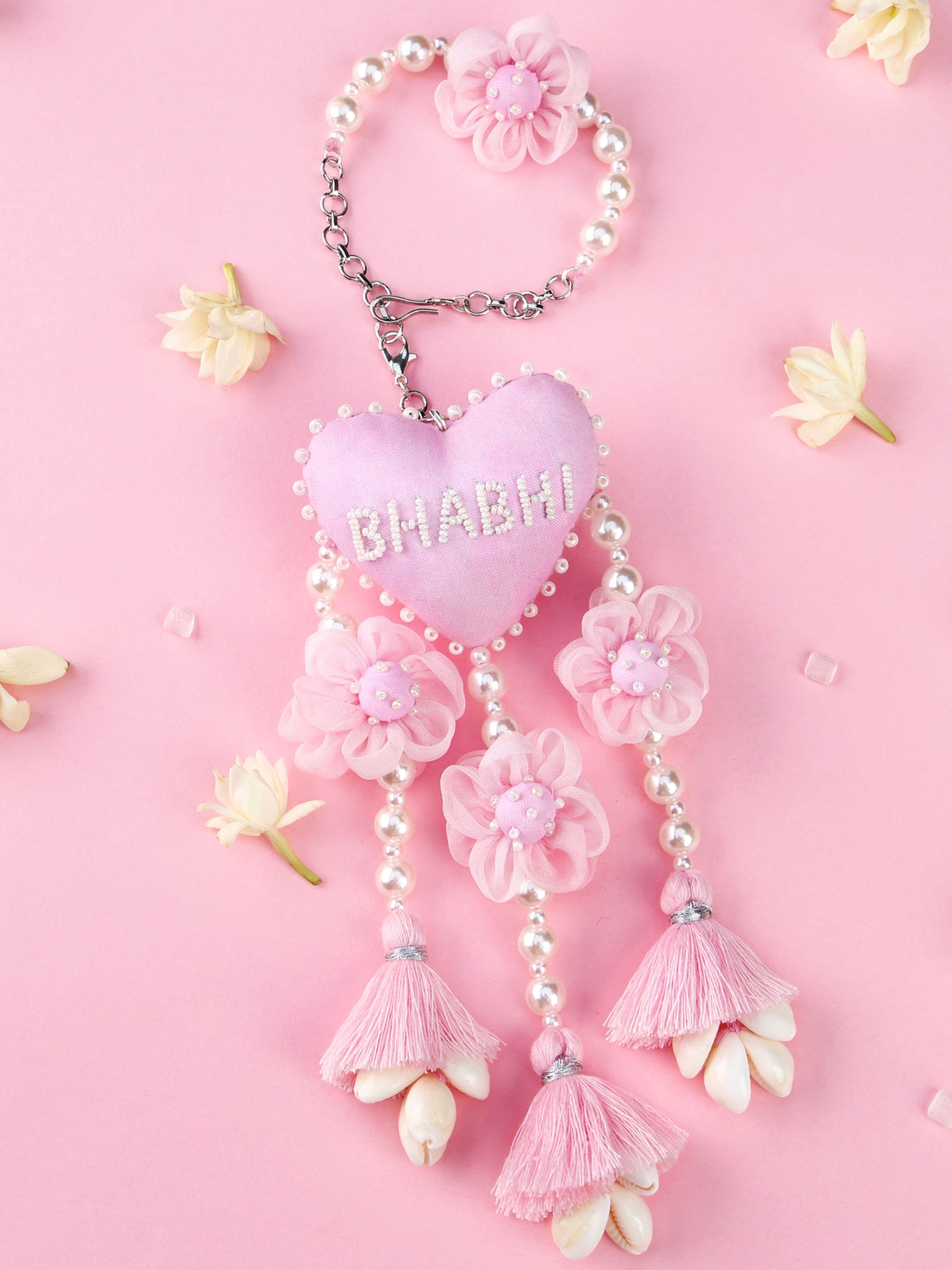 Handmade Bhabhi Floral Lumba for Raksha Bandhan gifting
