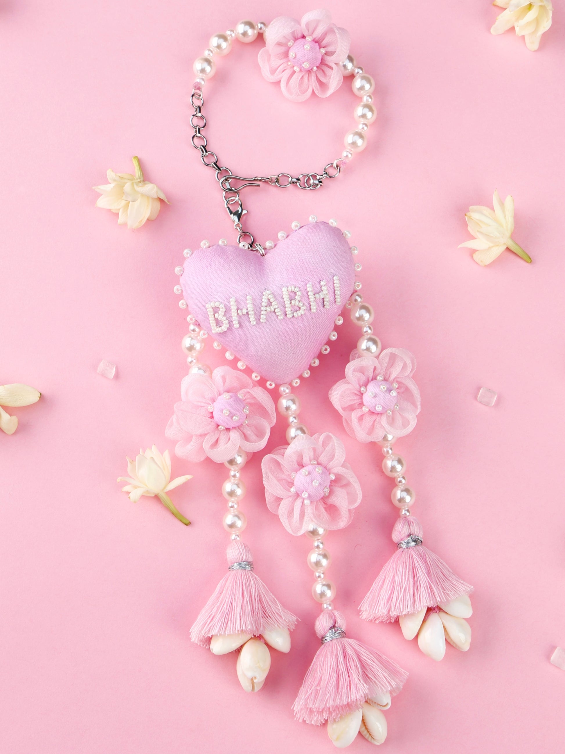 Handmade Bhabhi Floral Lumba for Raksha Bandhan gifting
