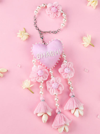 Handmade Bhabhi Floral Lumba for Raksha Bandhan gifting

