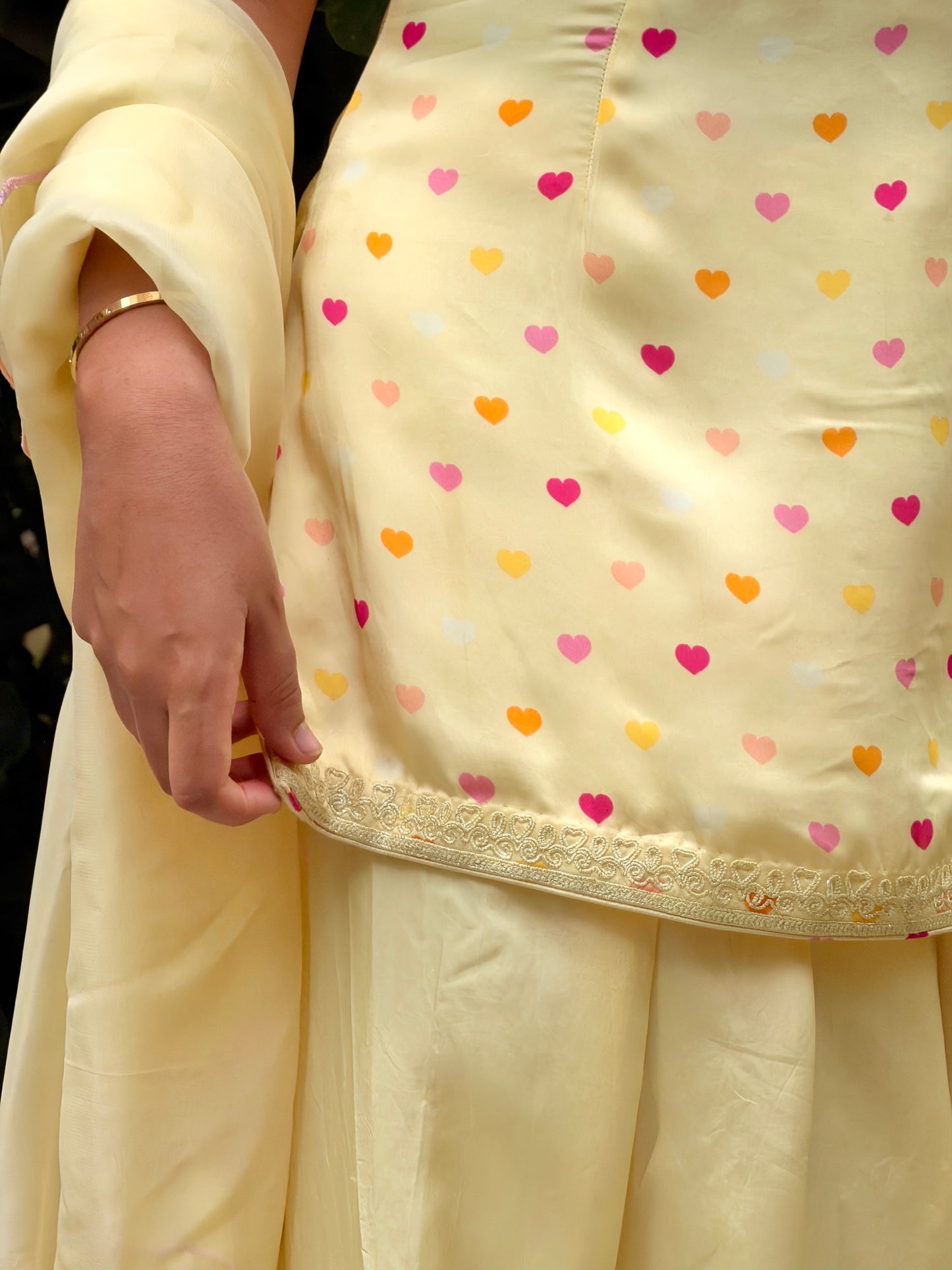 Dil Farshi Salwar Set - Yellow