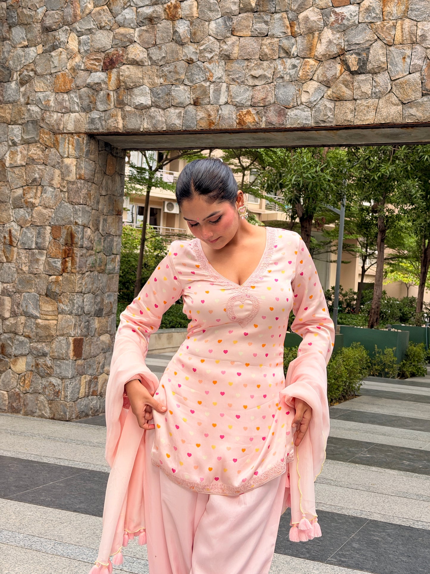 Dil Farshi Salwar Set - Pink