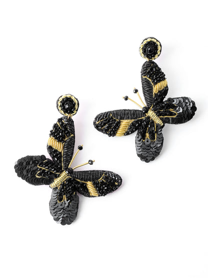 Black Butterfly Earrings