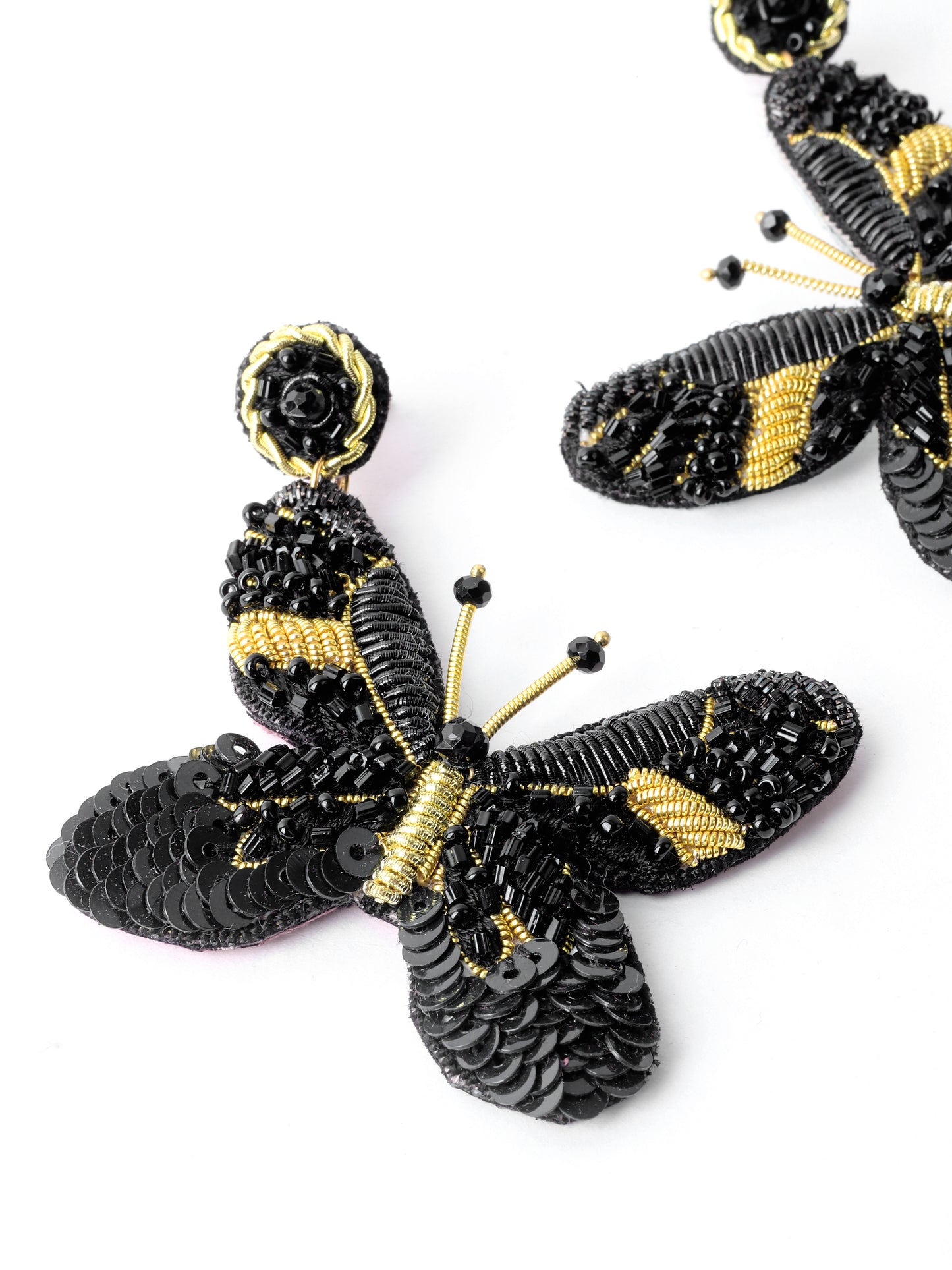 Black Butterfly Earrings