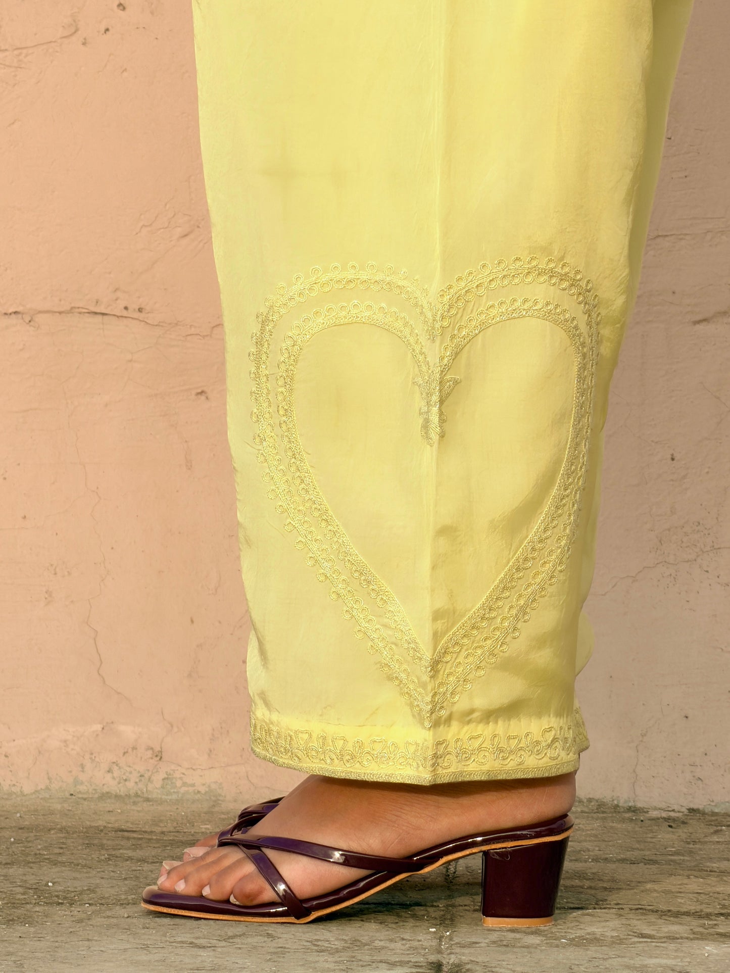Dil Farshi Salwar Set - Yellow