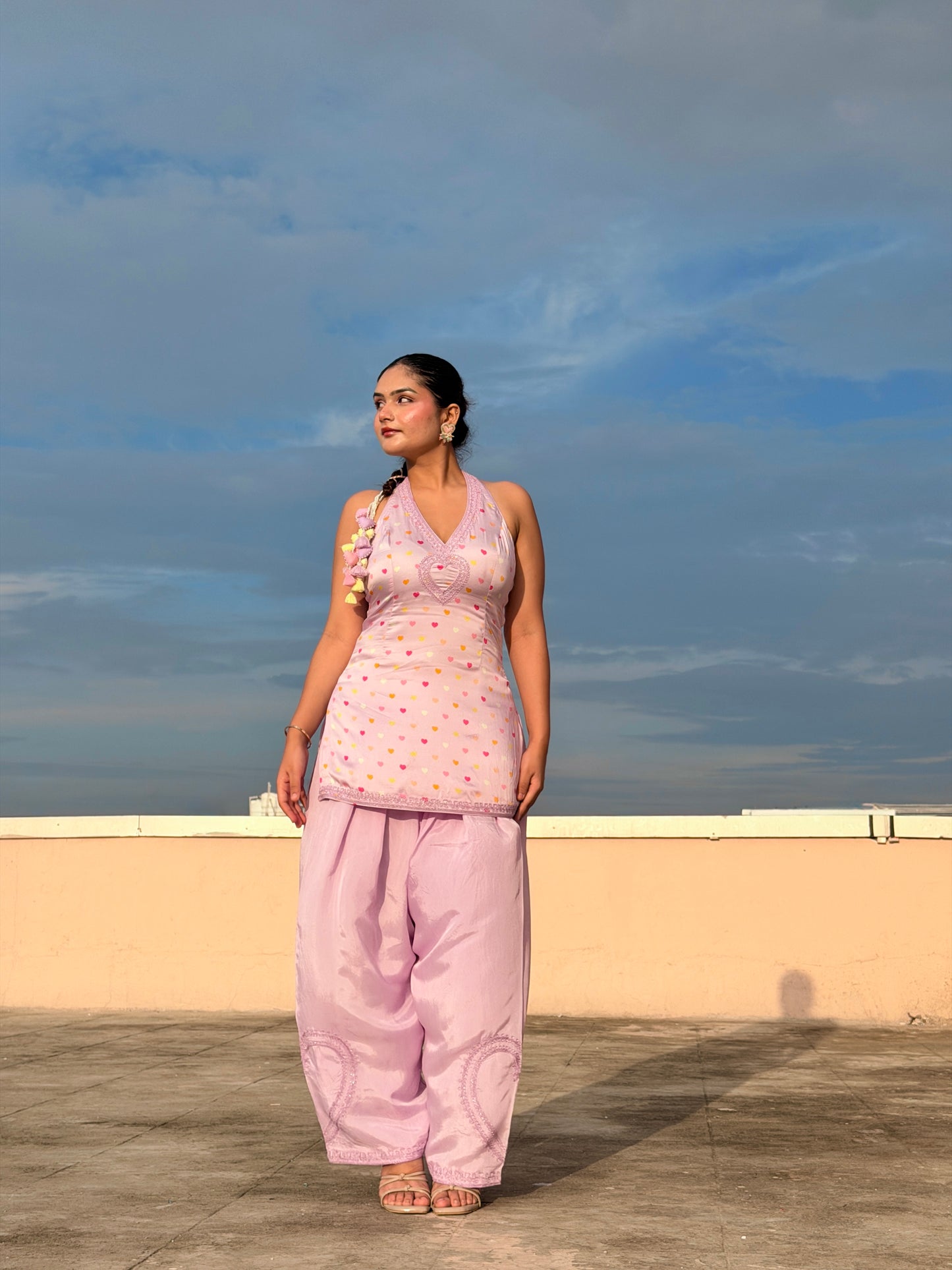 Dil Farshi Salwar Set - Lilac