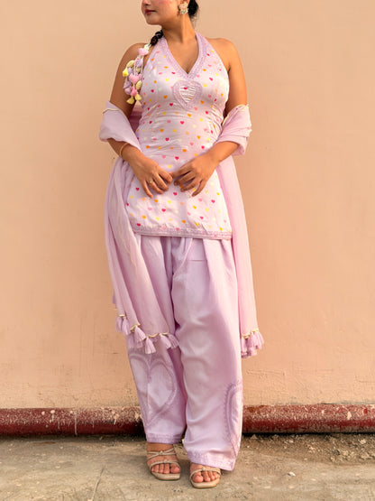 Dil Farshi Salwar Set - Lilac