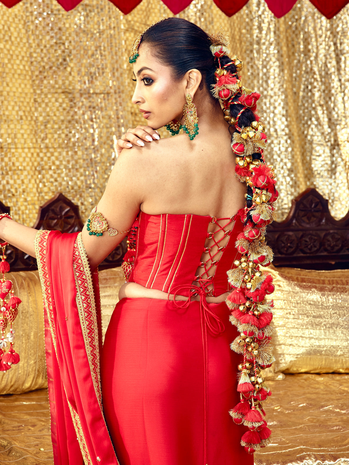 Tota Maina Corset Saree Set