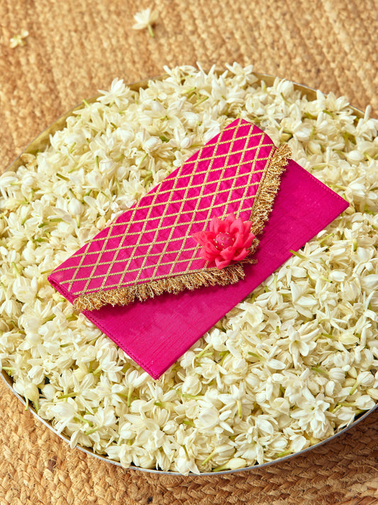 Kumkum Karwa Chauth Envelope - Rani Pink