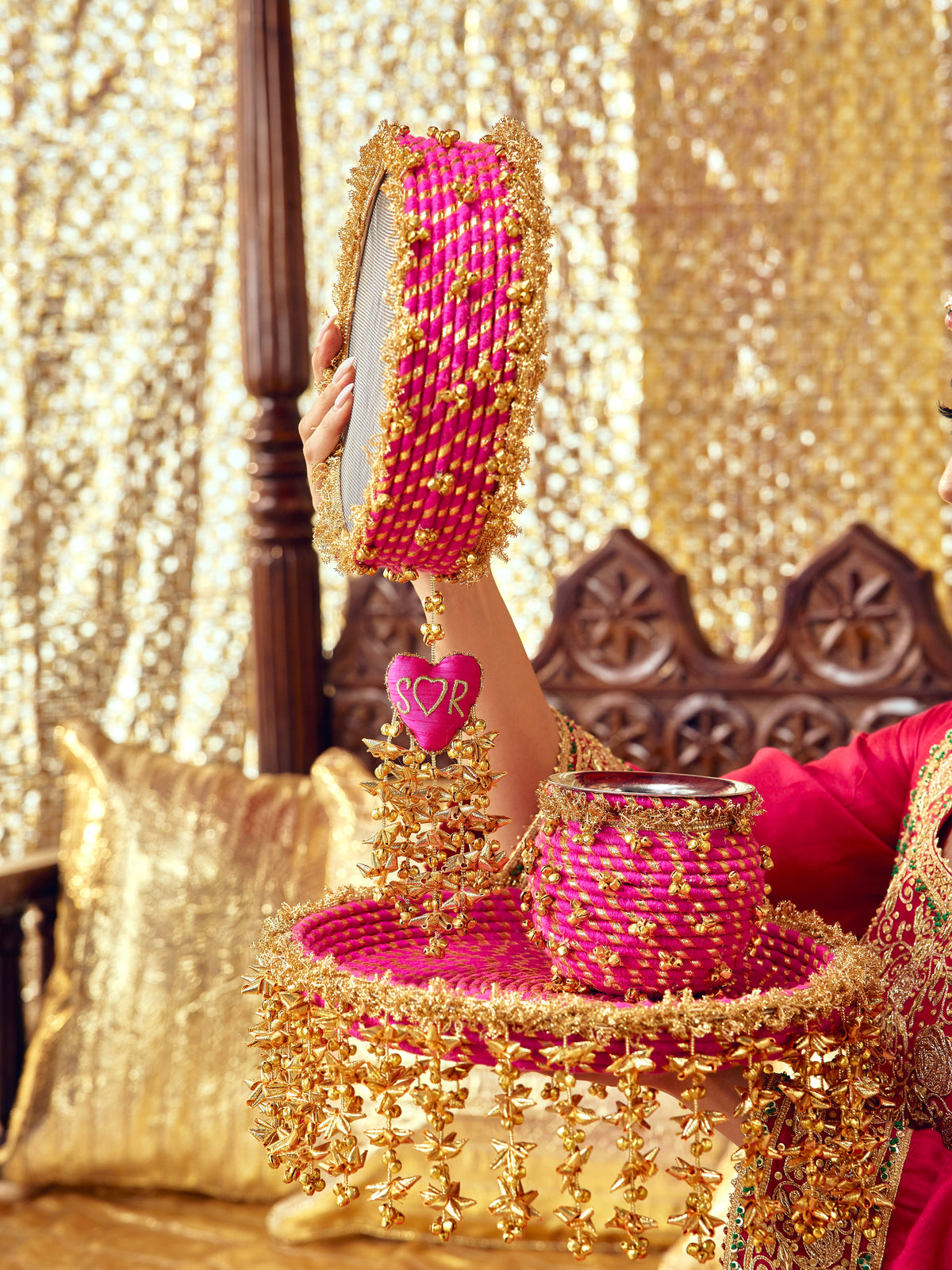 Kumkum Karwa Chauth Channi - Rani Pink