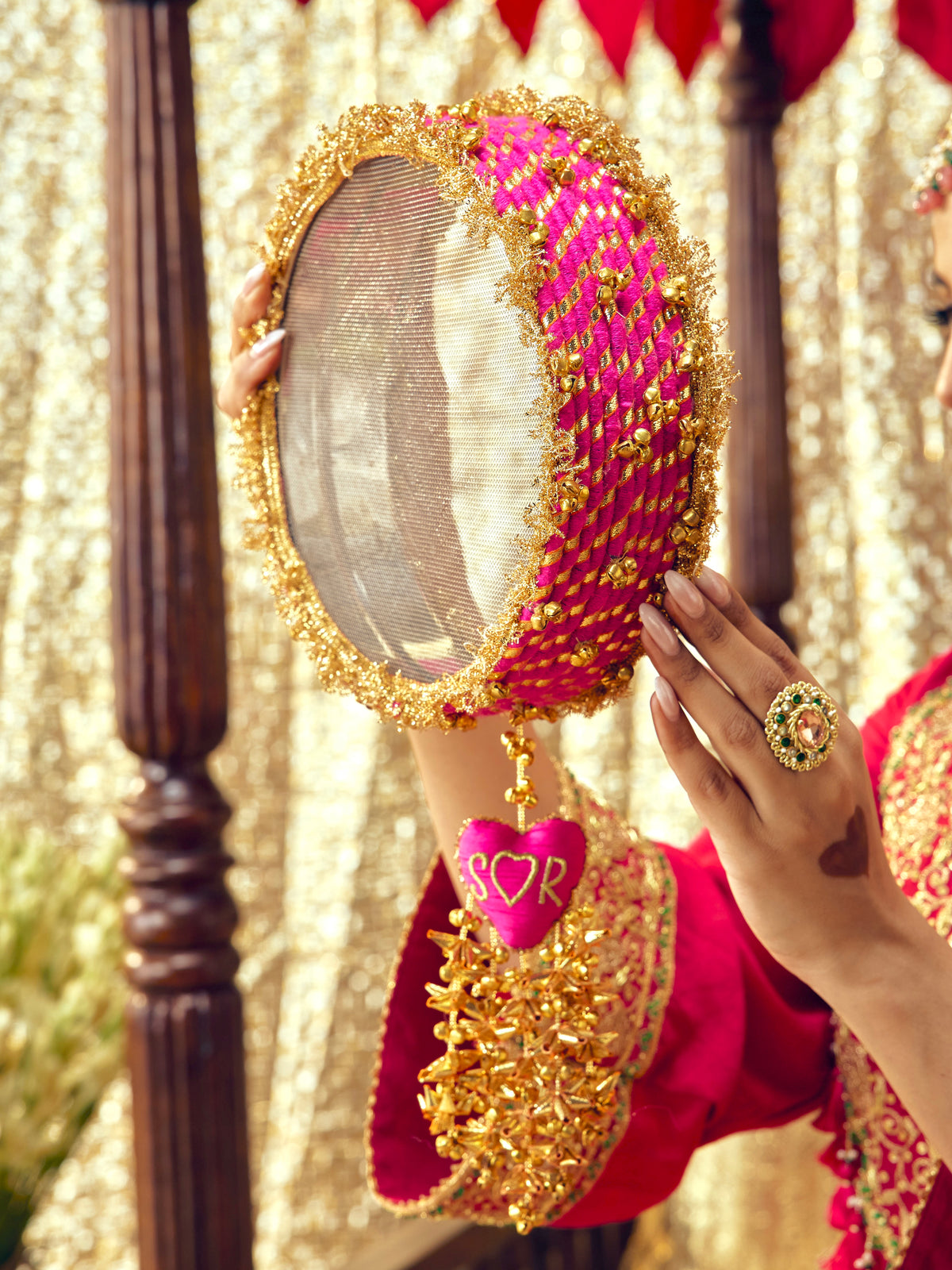 Kumkum Karwa Chauth Channi - Rani Pink