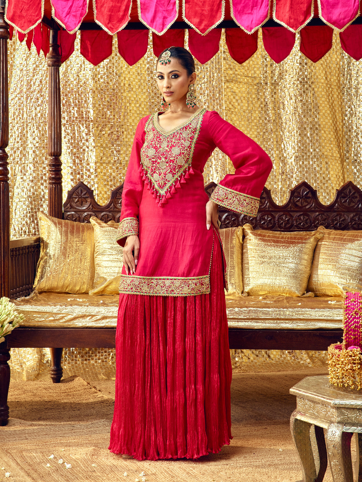 Gulaab Sharara Set