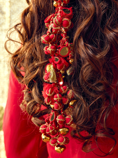 Gulaab Hair Strings - Red