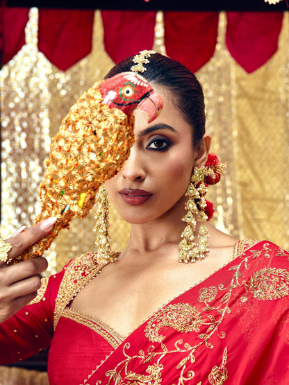 Gulaab Saree Set - Red