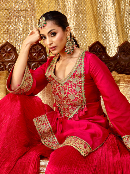 Gulaab Sharara Set