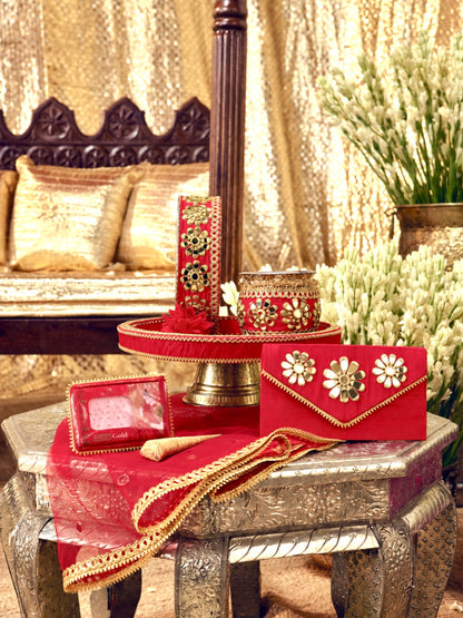 Sitara Essential Karwa Chauth Full Pooja Hamper (Thali Without Latkan)