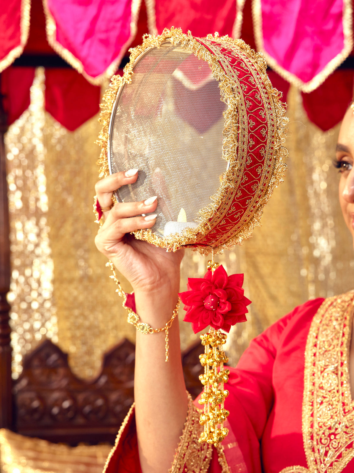 Tota Maina Karwa Chauth Channi - Red