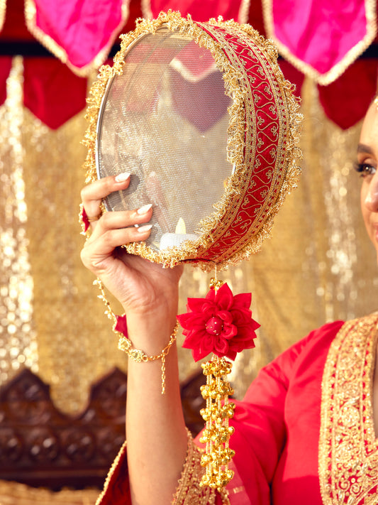 Tota Maina Karwa Chauth Channi - Red