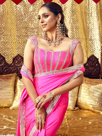 Gulaab Only Blouse - Hot Pink