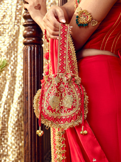 Gulaab Potli Bag - Red