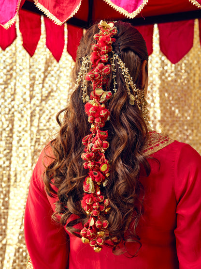 Gulaab Hair Strings - Red