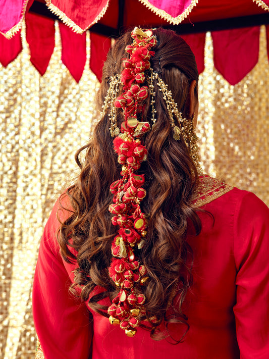 Gulaab Hair Strings - Red