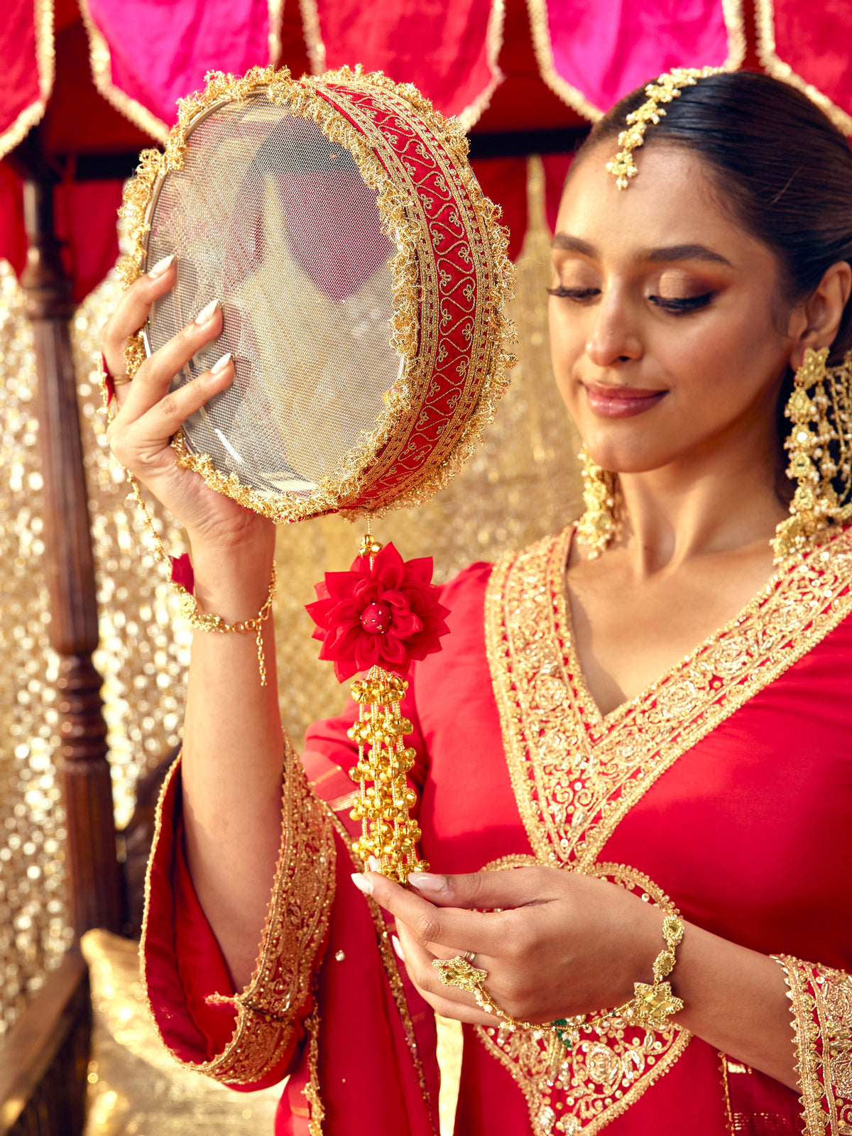 Tota Maina Karwa Chauth Channi - Red