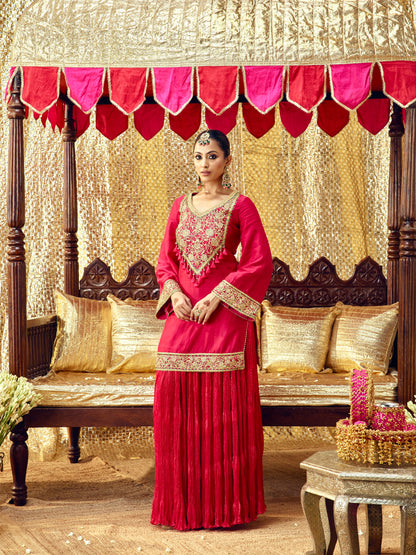 Gulaab Sharara Set