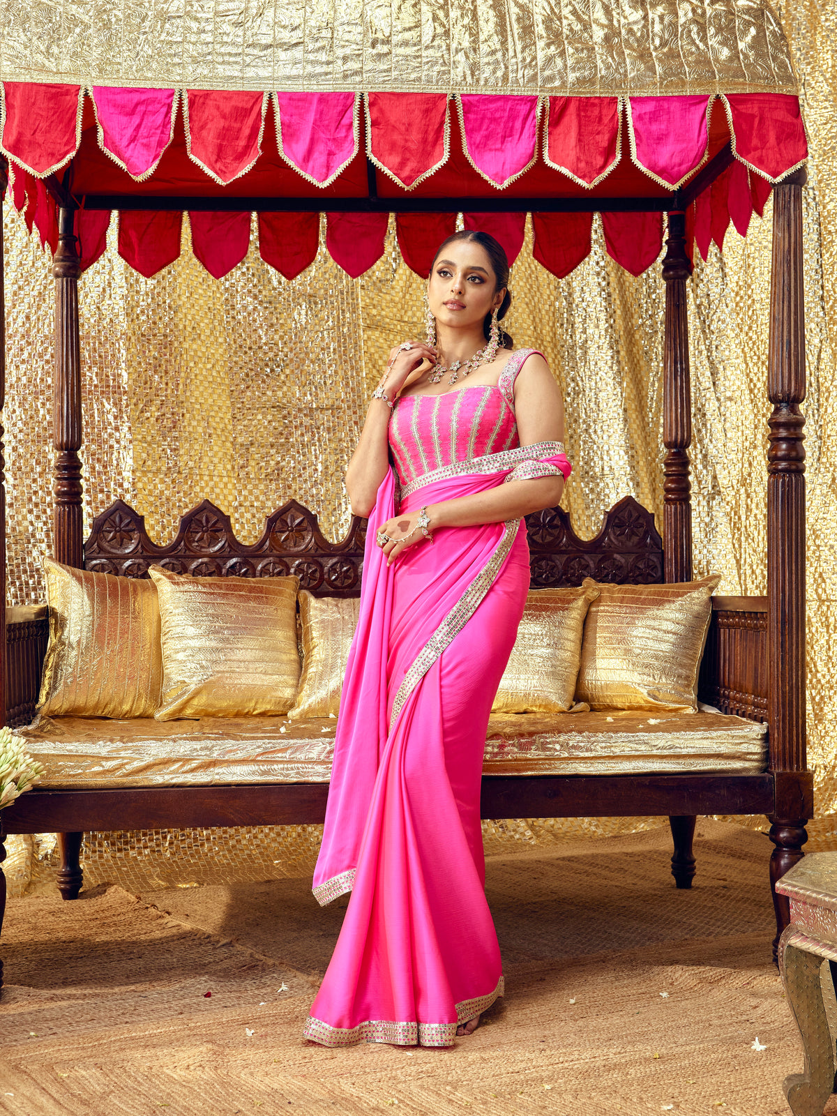 Gulaab Only Blouse - Hot Pink