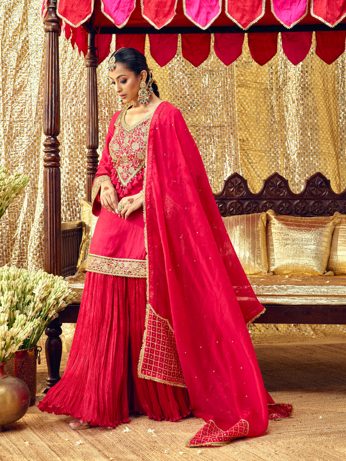 Gulaab Sharara Set