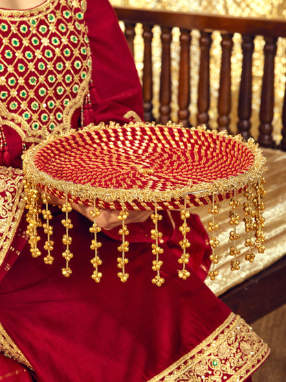 Kumkum Essential Karwa Chauth Full Pooja Hamper - Maroon