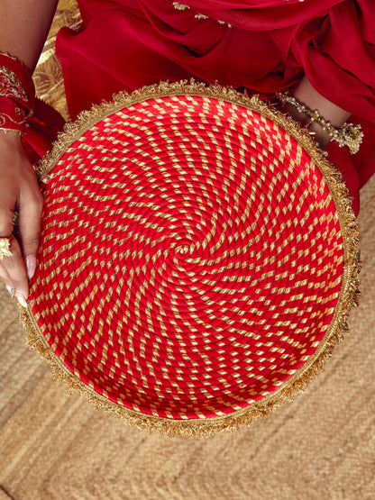 Kumkum Karwa Chauth Thali - Red