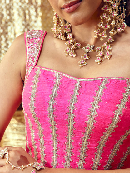 Gulaab Only Blouse - Hot Pink