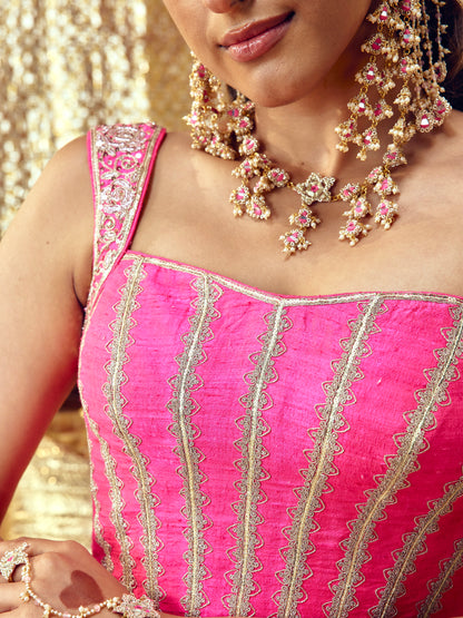 Gulaab Only Blouse - Hot Pink