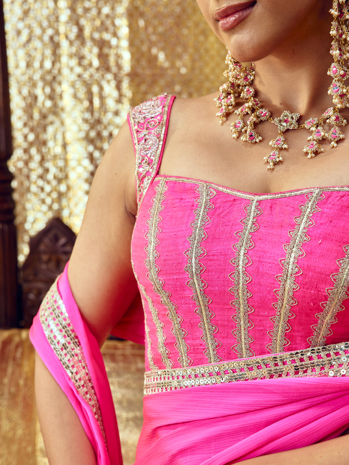 Gulaab Only Blouse - Hot Pink