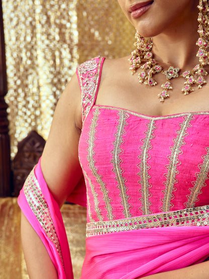 Gulaab Only Blouse - Hot Pink