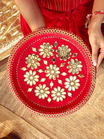Sitara Essential Karwa Chauth Full Pooja Hamper (Thali Without Latkan)