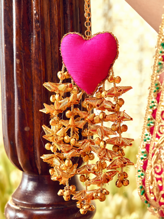 Rani Pink Gota Bracelet (Single Hand)