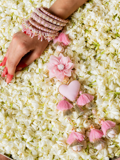 Chand Bangle Set with Latkan (Single Hand)