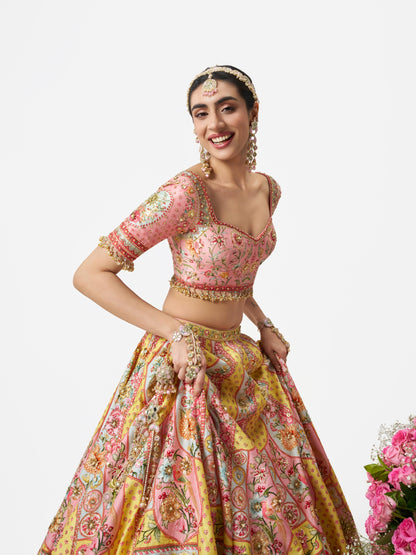 Dilruba Lehenga Set - Multi