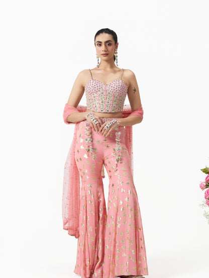 Mehbooba Corset Sharara Set