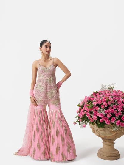Mehbooba Pink Sharara Set