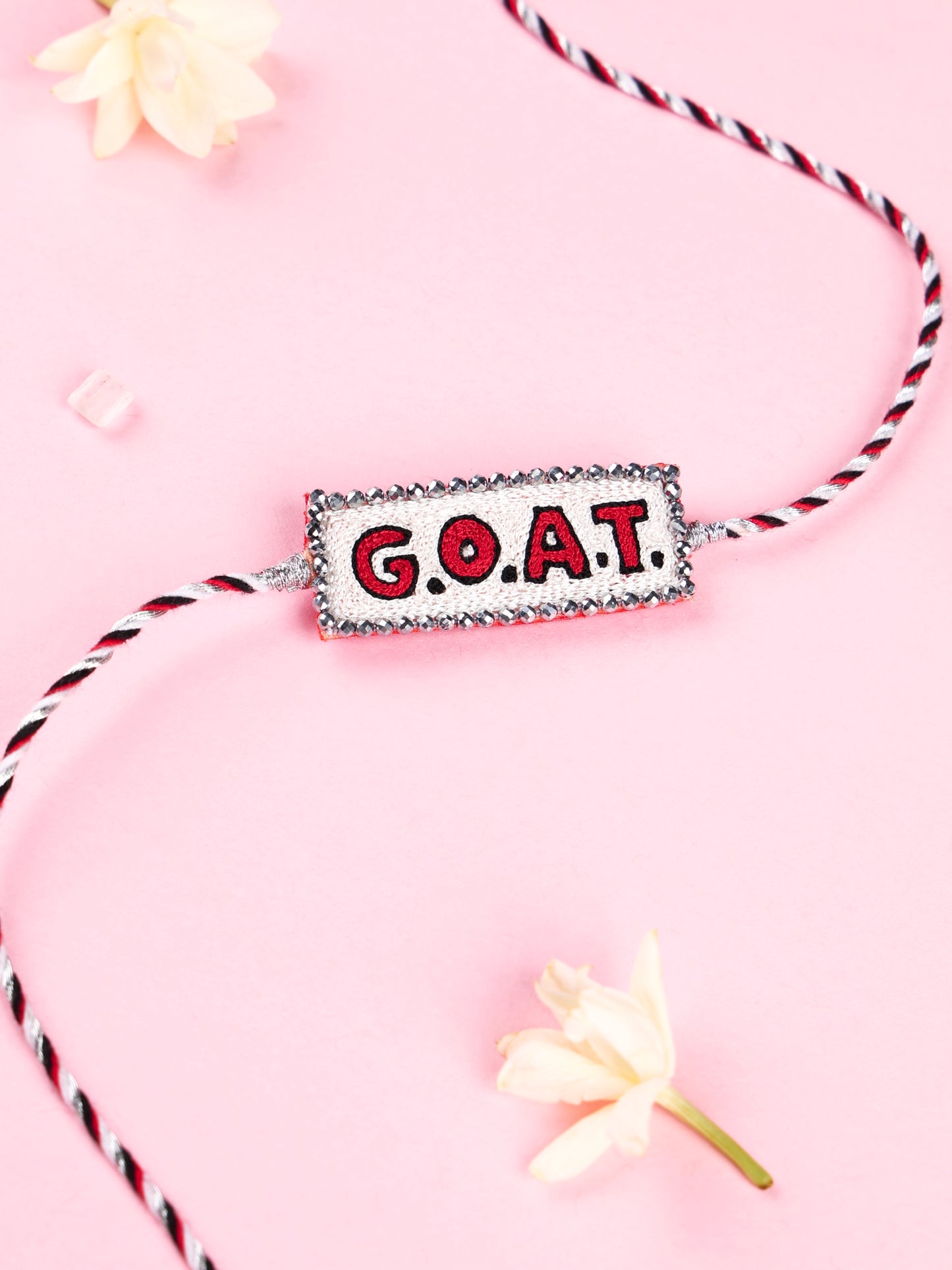 Handmade G.O.A.T Brother Rakhi for Raksha Bandhan gifting