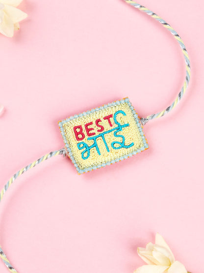 Best Bhai Brother Rakhi - Yellow
