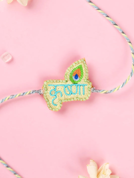 Handmade Krishna Rakhi for Raksha Bandhan gifting