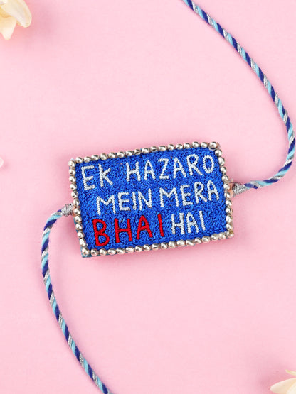 Handmade Ek Hazaron Mein Mera Bhai Hai Rakhi for Raksha Bandhan gifting