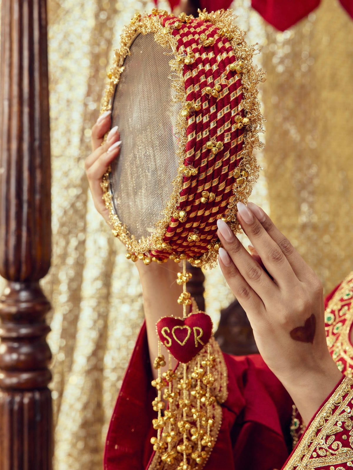 Kumkum Karwa Chauth Channi - Maroon
