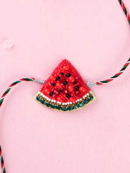 Handmade Watermelon Kids Rakhi for Raksha Bandhan gifting