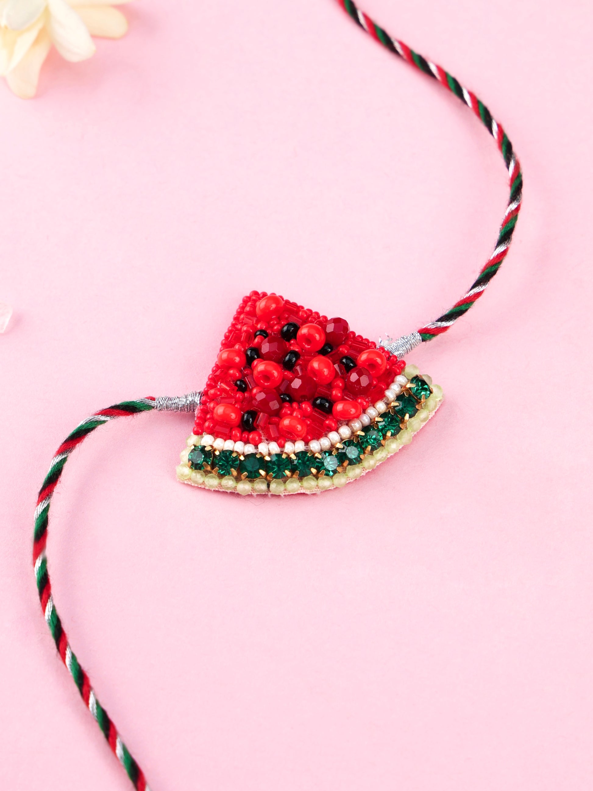 Handmade Watermelon Kids Rakhi for Raksha Bandhan gifting