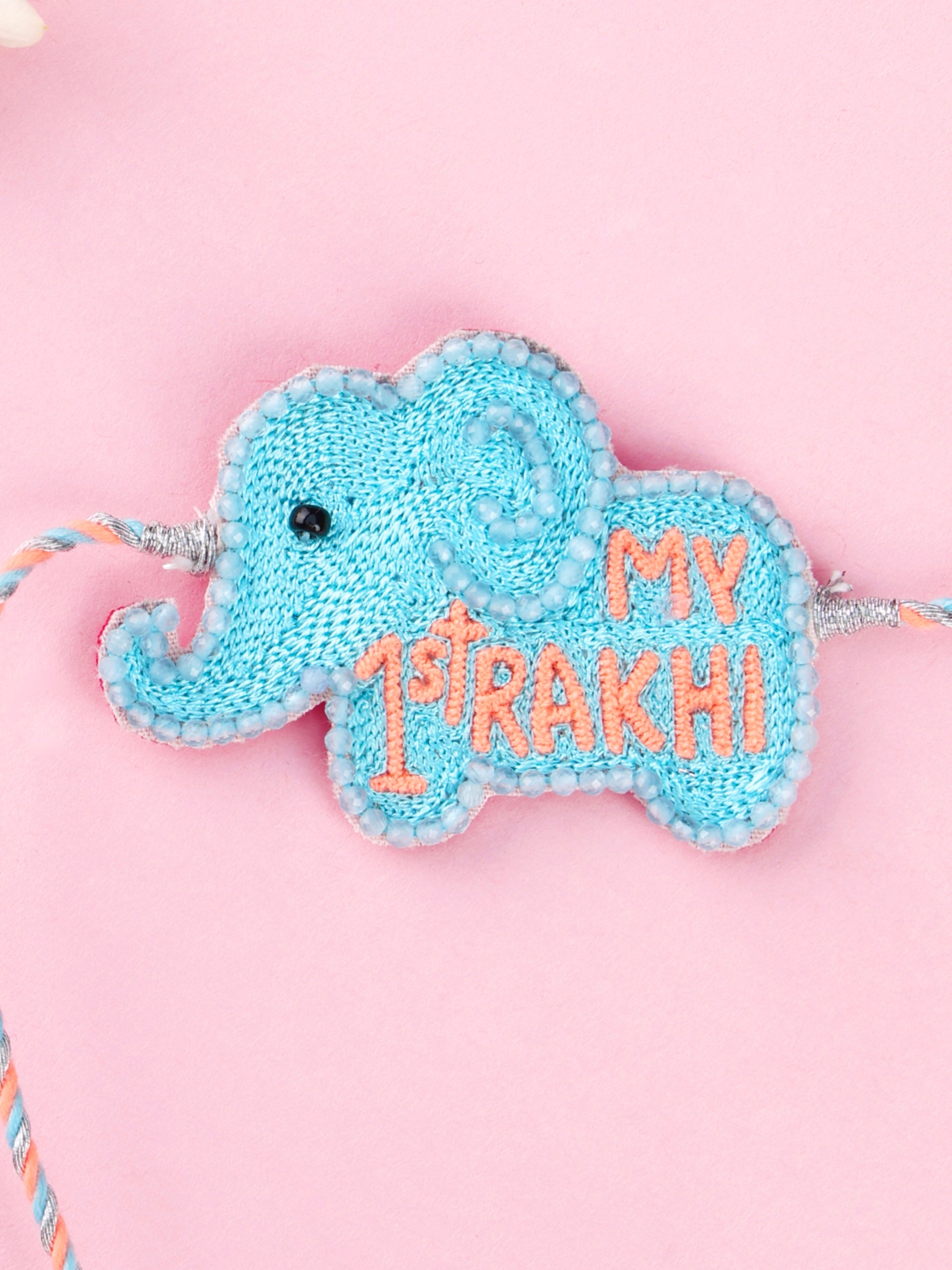 Handmade My 1st Baby Rakhi-Elephant for Raksha Bandhan gifting